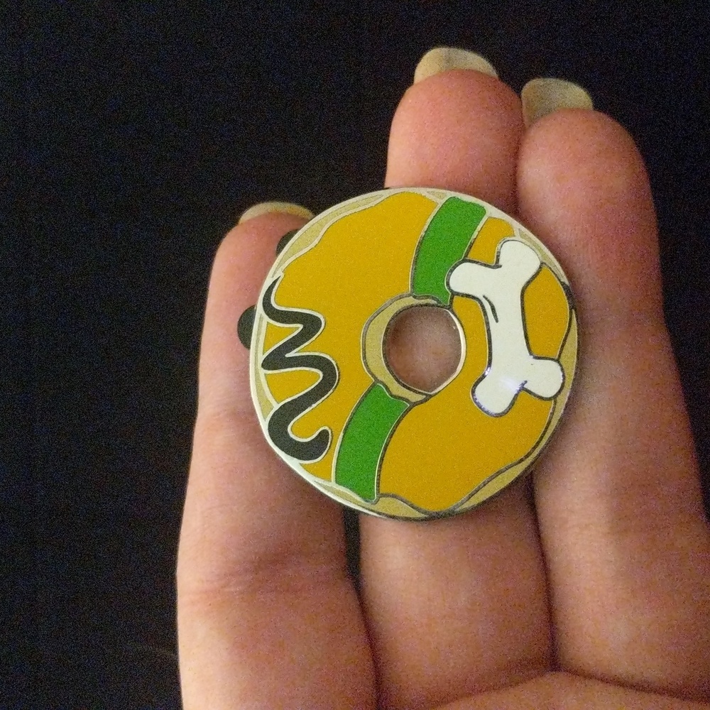 Pluto Donut Disney Parks Trading Pin
